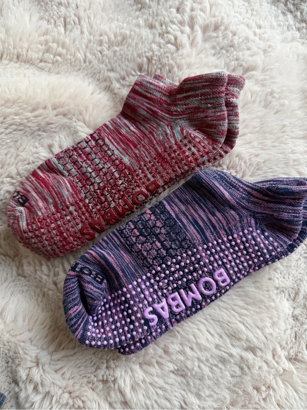 NEW Bombas Gripper Ankle Socks - set of 2 (Space Dye | Large)